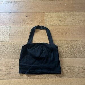 Vince black halter top